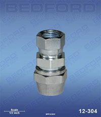 Bedford 1/4" x 1/4" Hose Fitting Part# 12304